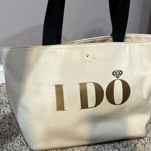 Kate Spade bride bucket tote